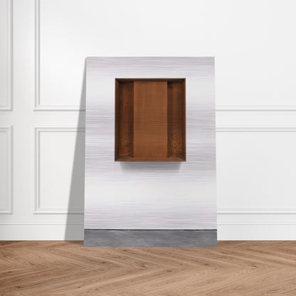 Untitled JUDDO0510 - 1989 - Donald Judd Brushed Aluminum Print - 70x100 cm / 28x40 inches | Donald Judd Aluminum Print | Donald Judd Prints