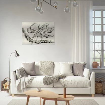 Dead Leaf and Pod - Vincent van Gogh Brushed Aluminum Print - 70x100 cm / 28x40 inches | Vincent van Gogh Aluminum Print | Vincent van Gogh Prints