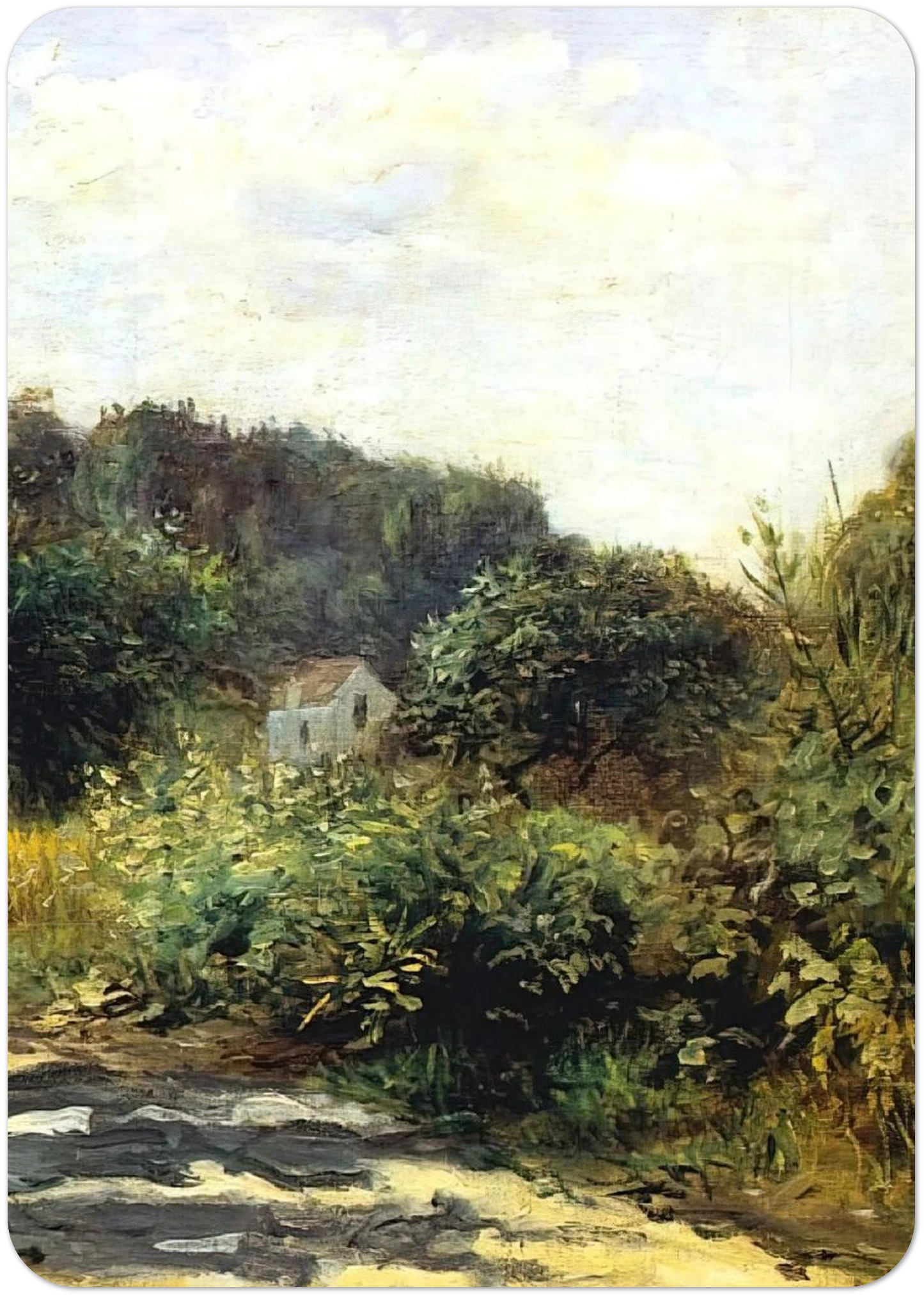 A Road in Louveciennes By Pierre-Auguste Renoir Pack of 10 Post Cards | Pierre-Auguste Renoir Post Cards | A6 (10.5 x 14.8 cm) - 4.1 x 5.8 inches