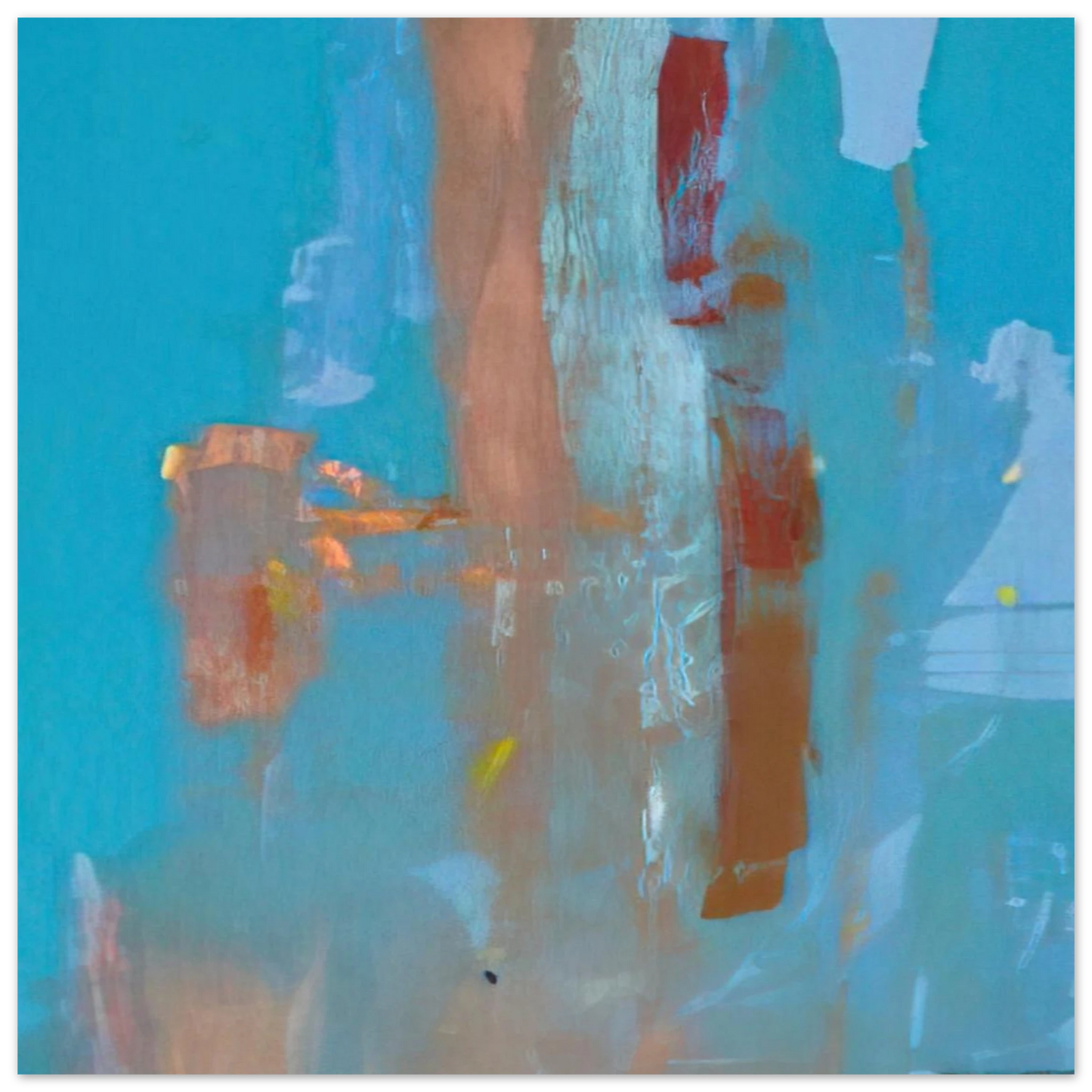 Helen Frankenthaler - In on Blue - 1976 Wall art - 15x20 cm / 6x8 inches - Fine Art Poster - -