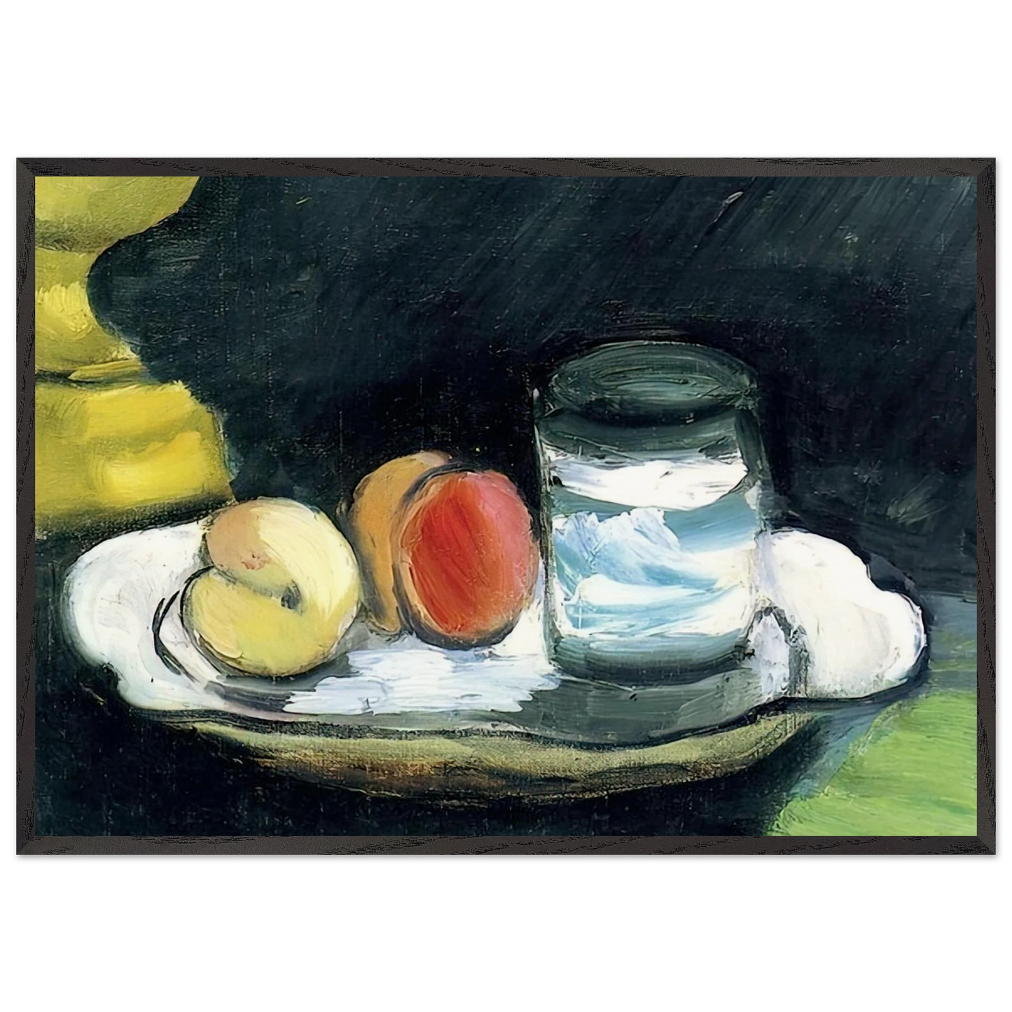 STILL LIFE PEACHES AND GLASS 1916 - Henri Matisse Framed Art Print – Black Wooden Frame - Default Title - -Framed Art Print