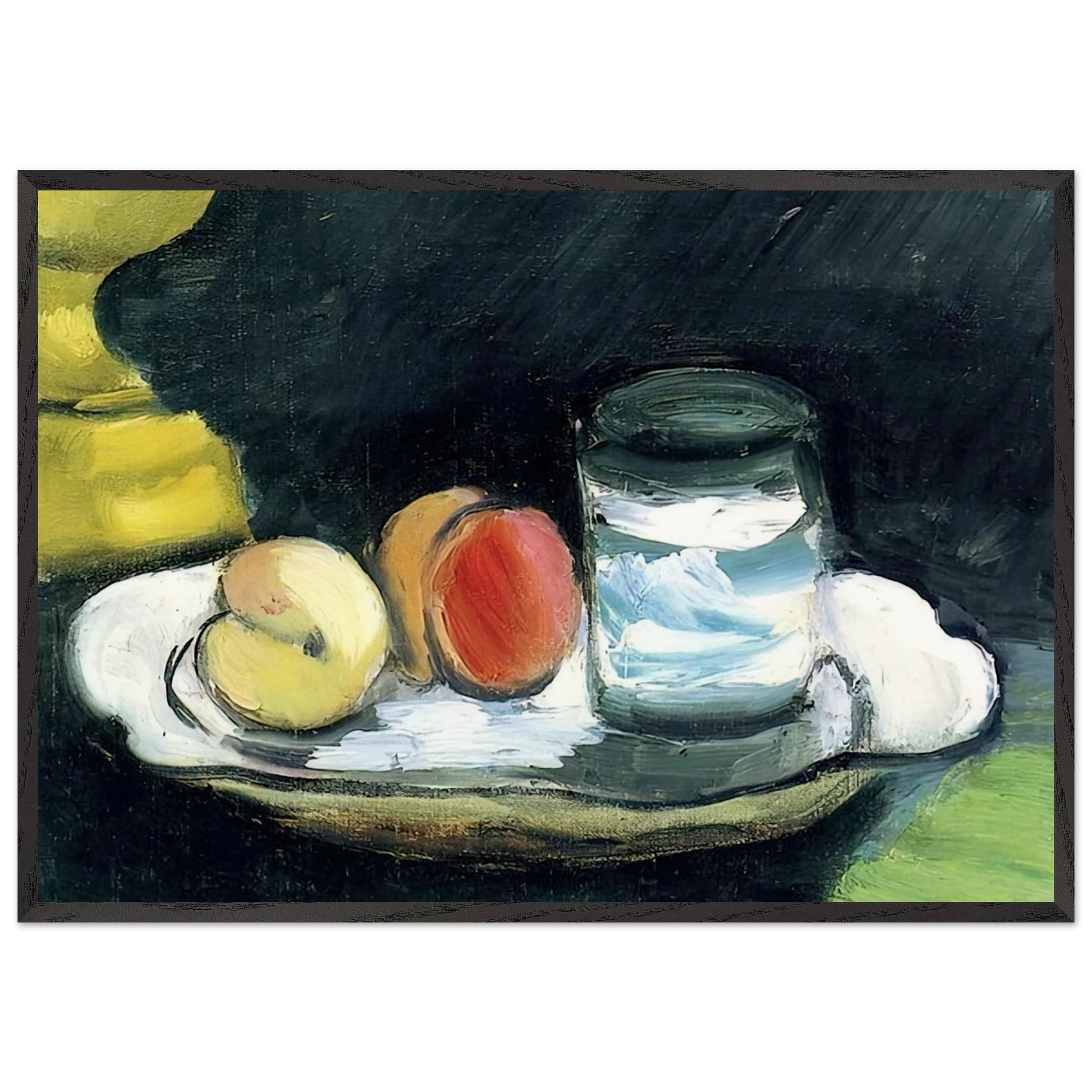 STILL LIFE PEACHES AND GLASS 1916 - Henri Matisse Framed Art Print – Black Wooden Frame - Default Title - -Framed Art Print
