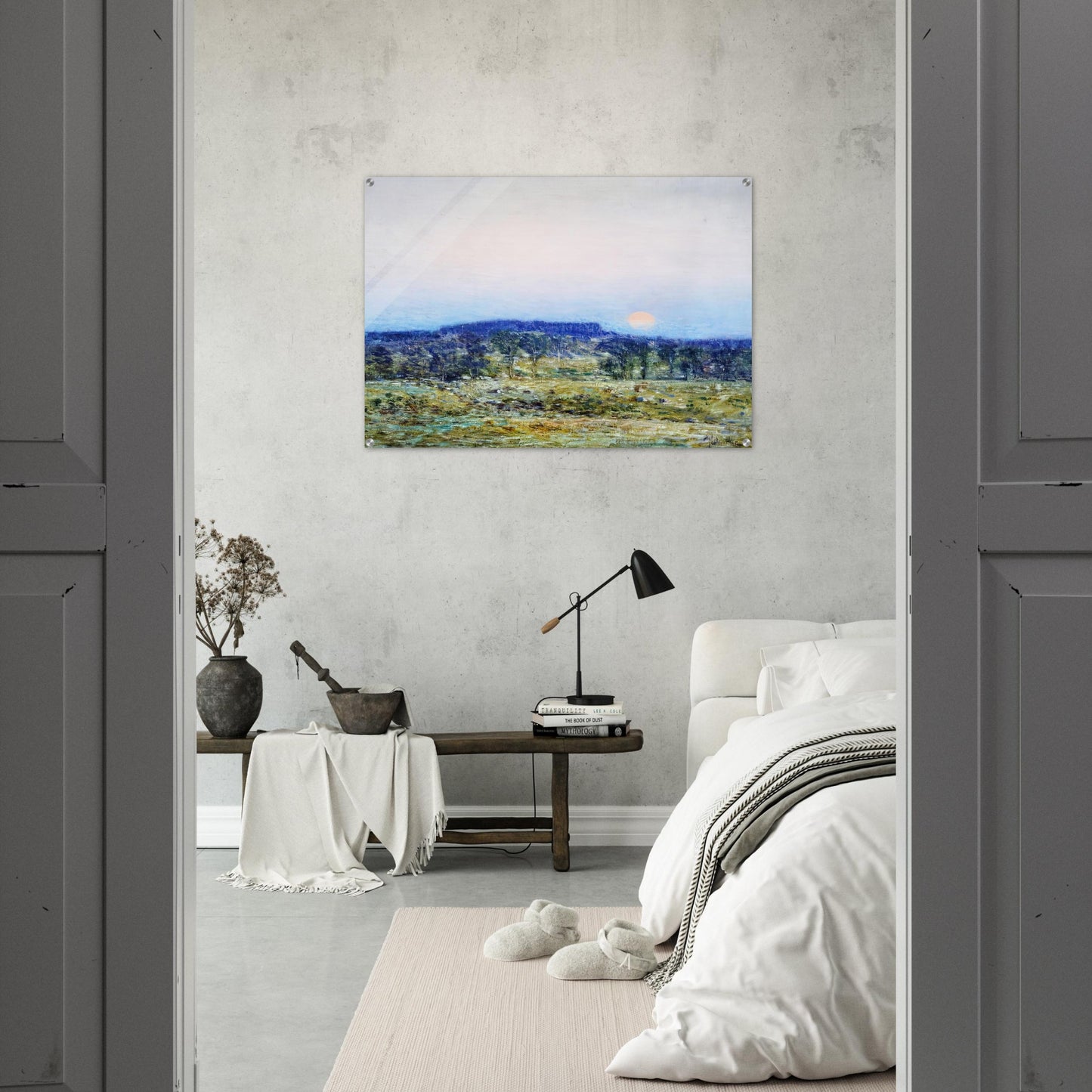 September Moonrise - Childe Hassam Acrylic Print - 70x100 cm / 28x40″ inches