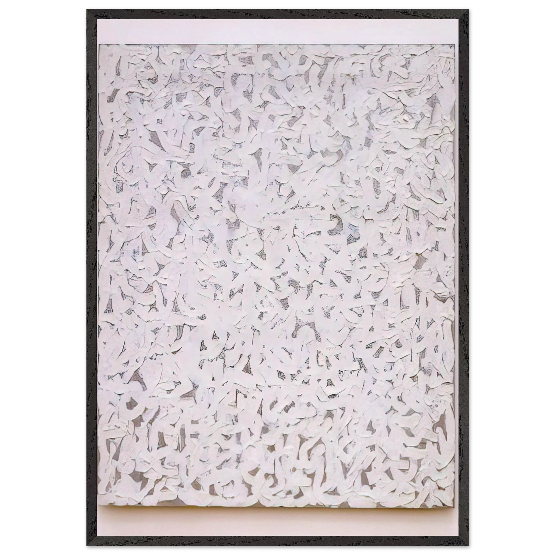 Points - 1963 - Robert Ryman Framed Art Print – Black Wooden Frame - Default Title - -Framed Art Print