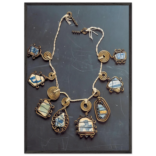 NECKLACE 1930 0 - Alexander Calder Framed Art Print – Black Wooden Frame - Default Title - -Framed Art Print