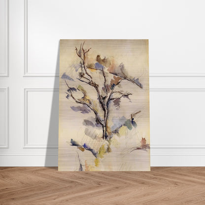 The Oak - Paul Cézanne Brushed Aluminum Print - 70x100 cm / 28x40 inches | Paul Cézanne Aluminum Print | Paul Cézanne Prints