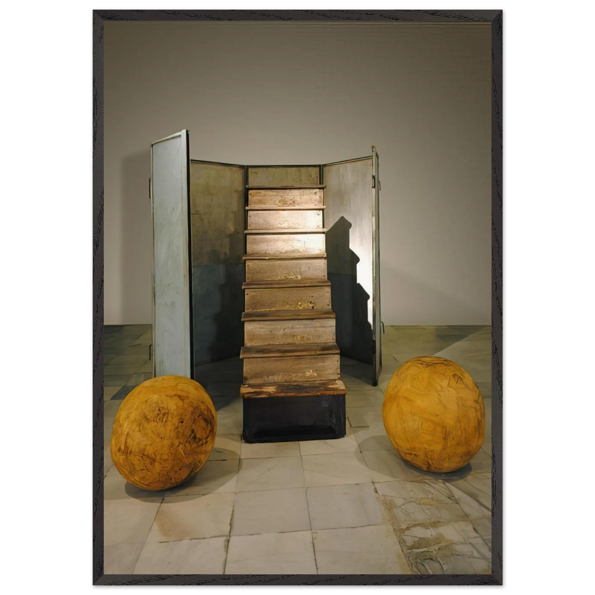 NO EXIT 1989 - Louise Bourgeois Framed Art Print – Black Wooden Frame - Default Title - -Framed Art Print