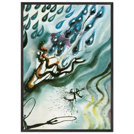 THE POOL OF TEARS - Salvador Dali Framed Art Print – Black Wooden Frame - Default Title - -Framed Art Print