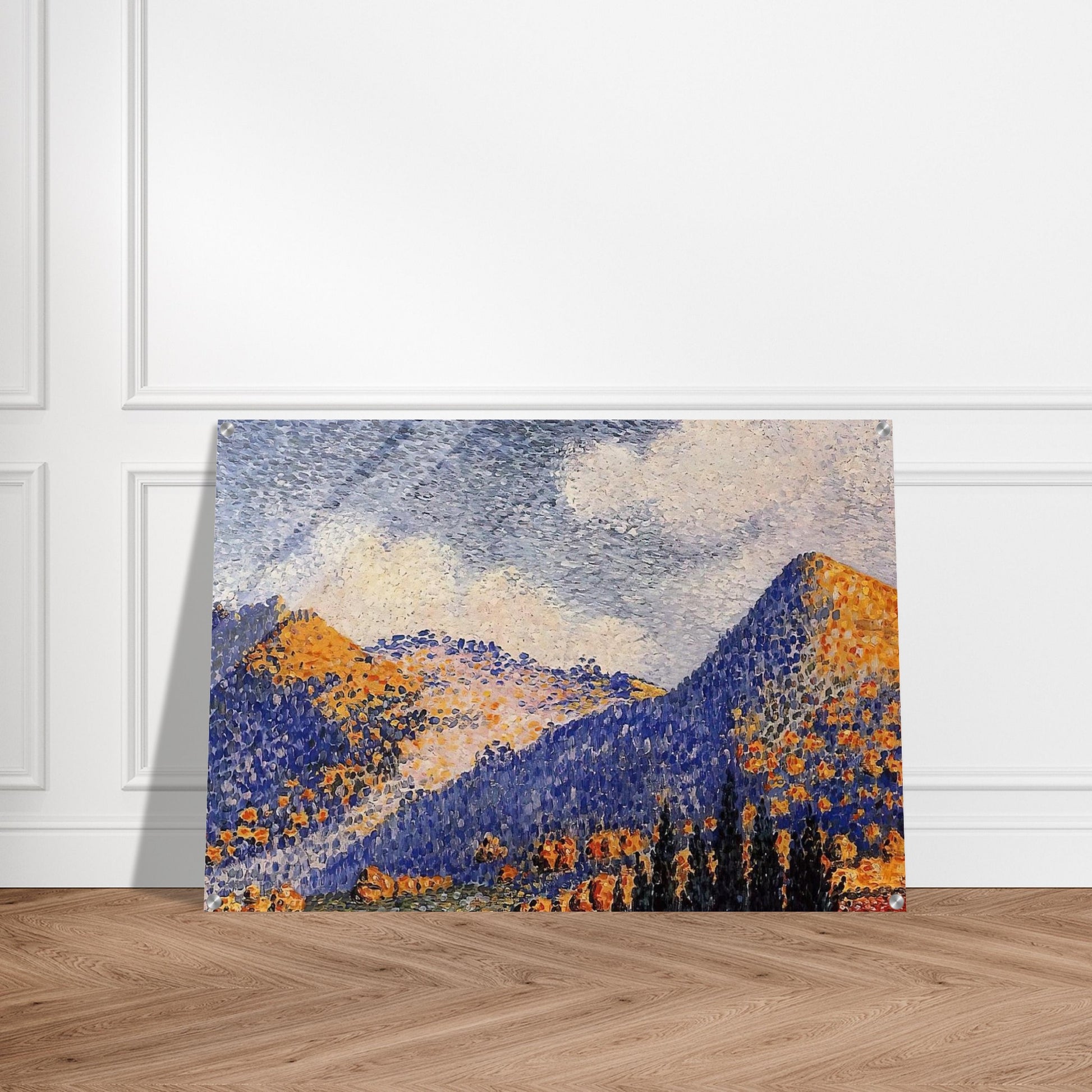 Landscape, the Little Maresque Mountains - Henri-Edmond Cross Acrylic Print - 70x100 cm / 28x40″ inches