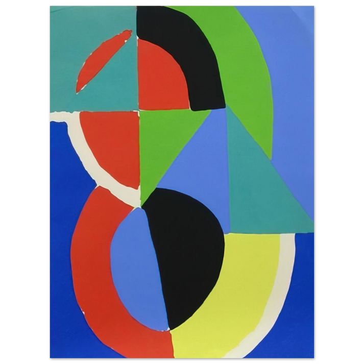 Sonia Delaunay - COMPOSITION 2  75x100 cm / 30x40inches Fine Art Poster