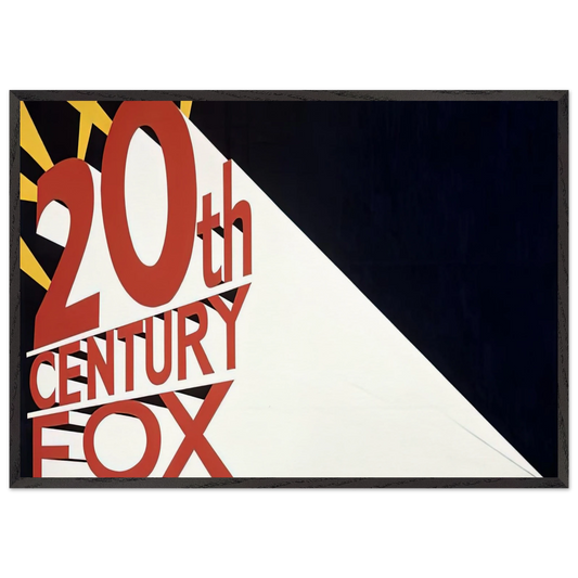 LARGE TRADEMARK WITH EIGHT SPOTLIGHTS 1962 - Edward Ruscha Framed Art Print – Black Wooden Frame - Default Title - -Framed Art Print