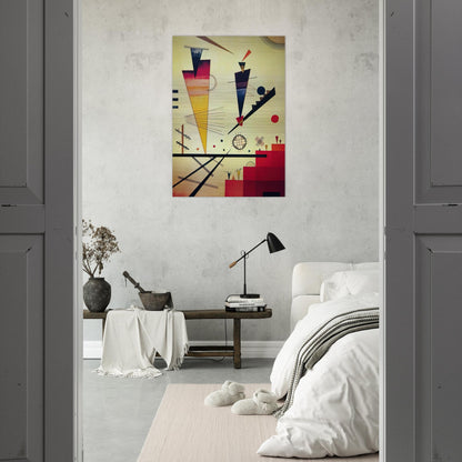 MERRY STRUCTURE 1926 - Wassily Kandinsky Brushed Aluminum Print - 70x100 cm / 28x40 inches | Wassily Kandinsky Aluminum Print | Wassily Kandinsky Prints