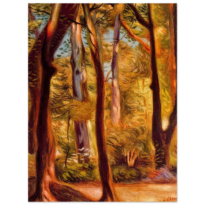 Giorgio de Chirico - LANDSCAPE OF CASCINE  75x100 cm / 30x40inches Fine Art Poster