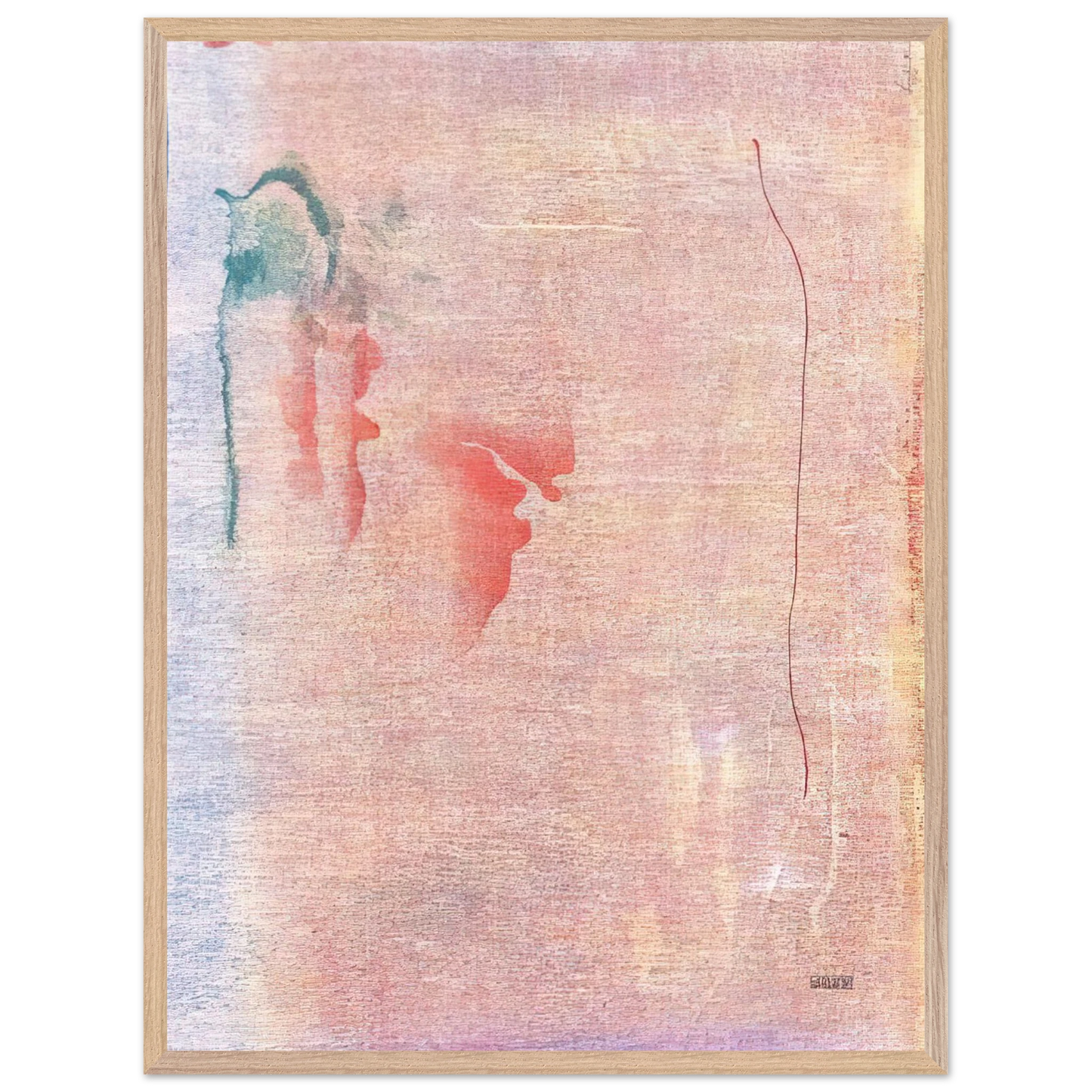 Helen Frankenthaler - Cedar Hill - 1983 Wall art - A1 (59.4 x 84.1  cm) - Premium Wooden Framed Poster With Fine Art Paper - Black frame