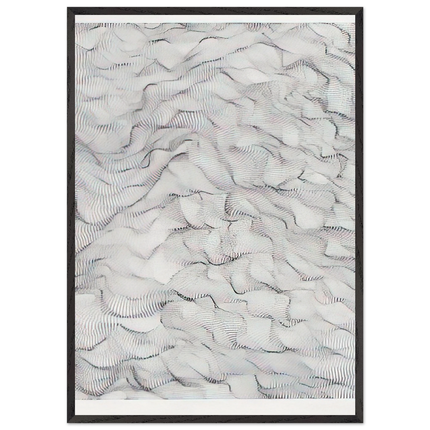 Il movimento delle cose - 1996 - Dadamaino Framed Art Print – Black Wooden Frame - Default Title - -Framed Art Print