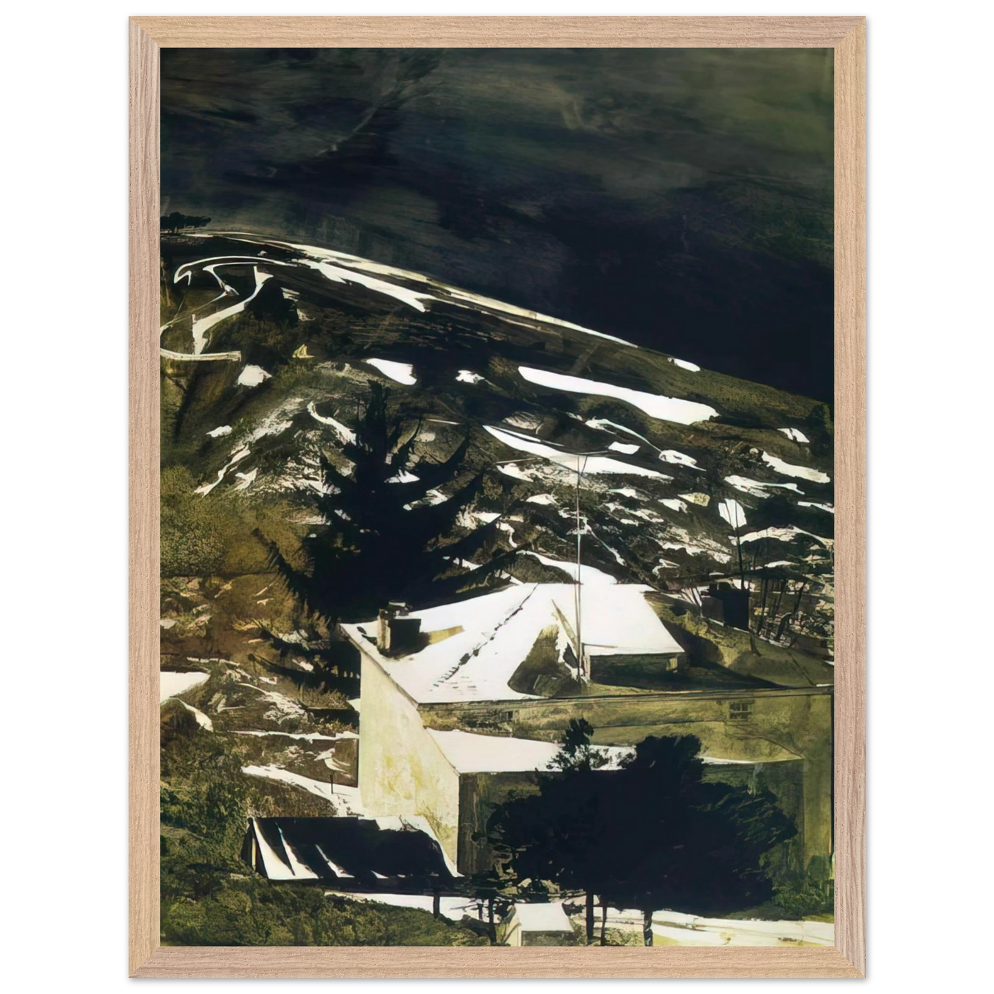 Andrew Wyeth - WOLF MOON 1975 Wall Art - 30x40 cm / 12x16 inches - Fine Art Poster - -