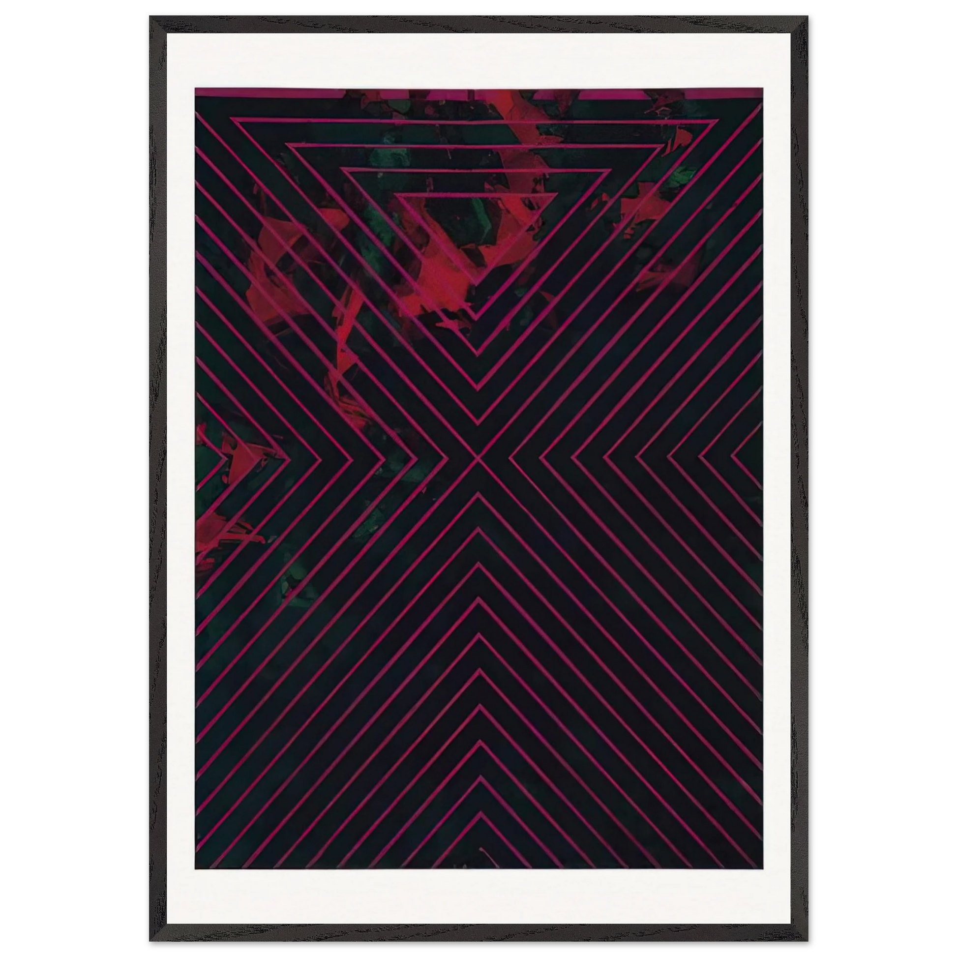 1418 1986 - Luis Feito Framed Art Print – Black Wooden Frame - Default Title - -Framed Art Print