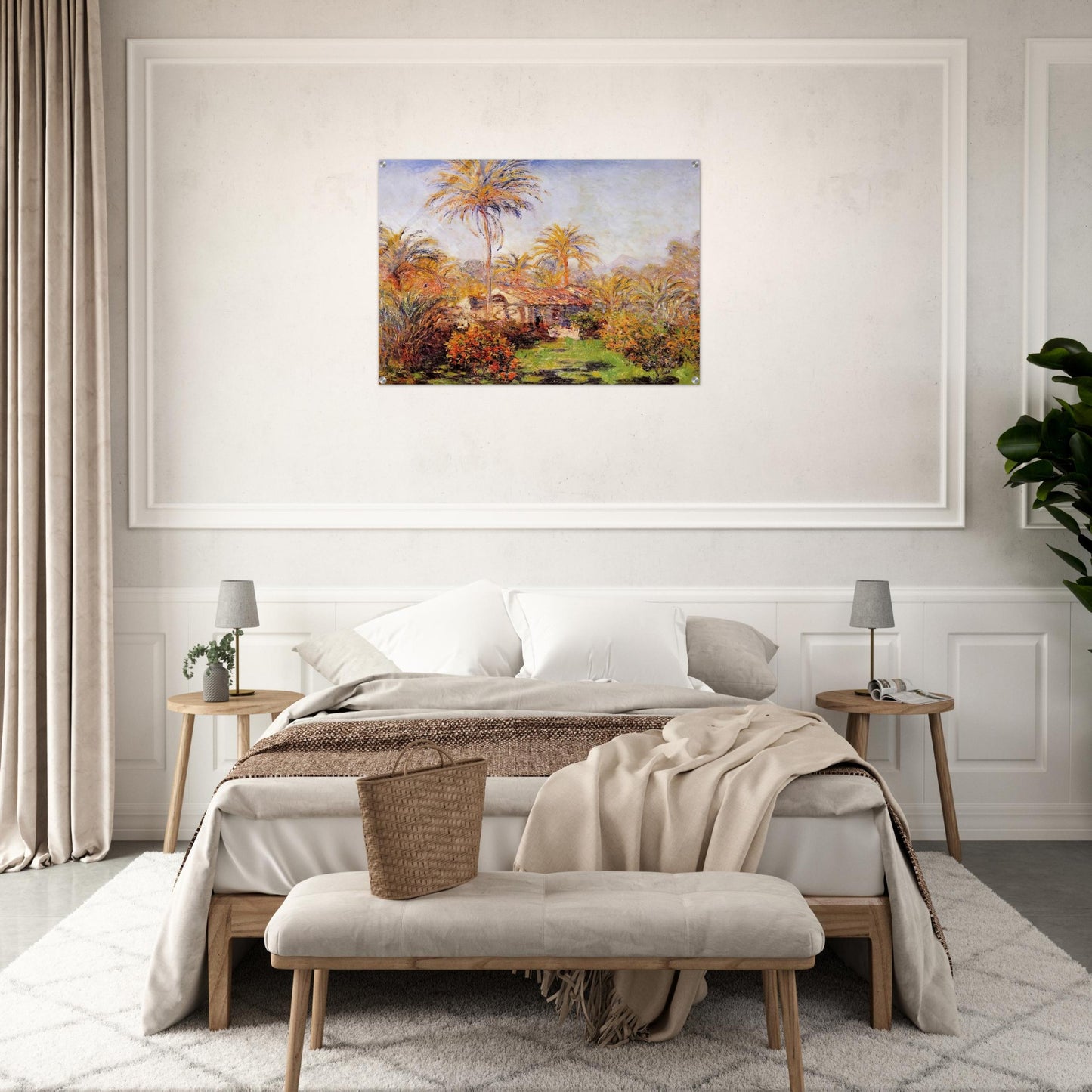 Small Country Farm in Bordighera - claude monet Acrylic Print - 70x100 cm / 28x40″ inches