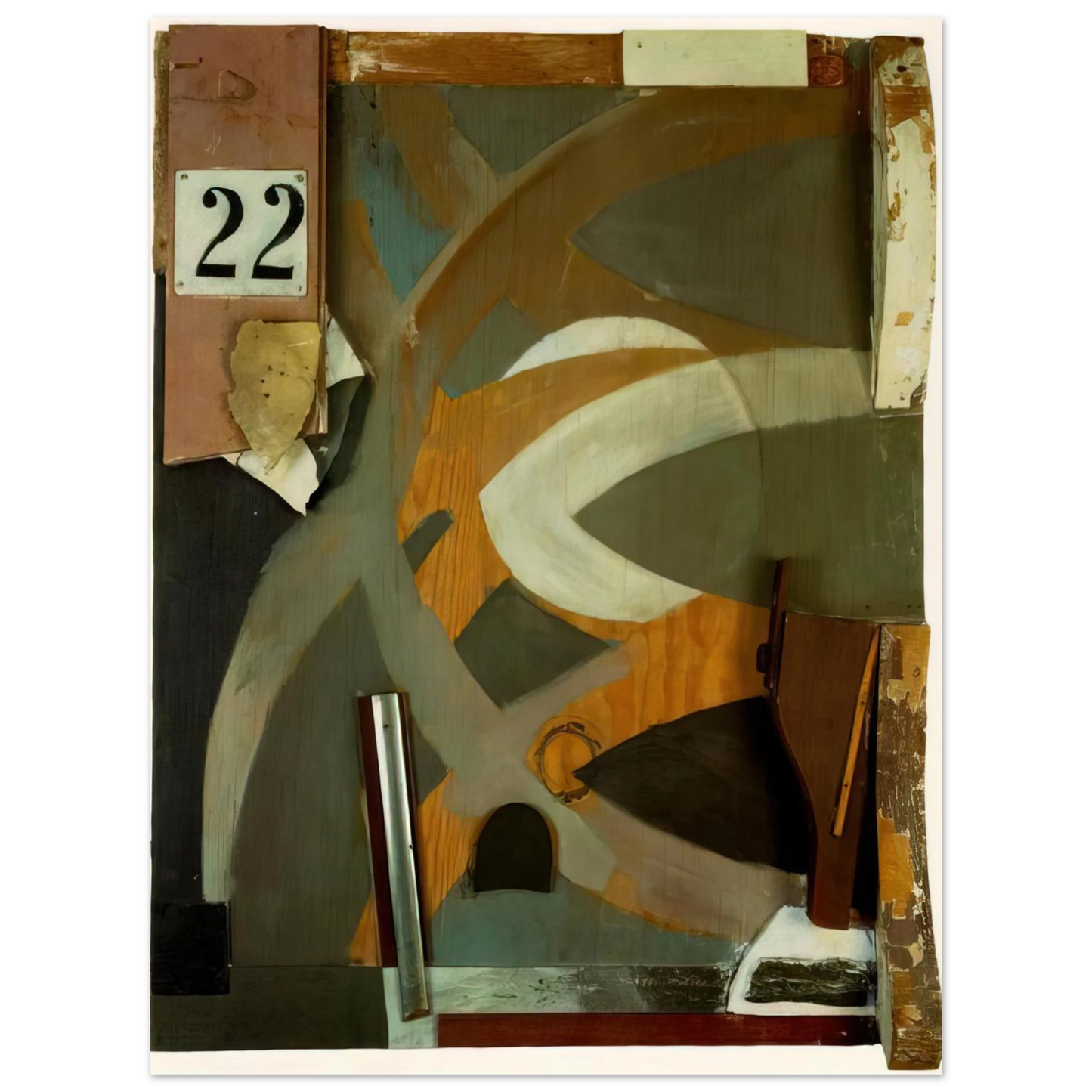 Kurt Schwitters - THE SPRING DOOR 1938 Fine Art Poster - Default Title