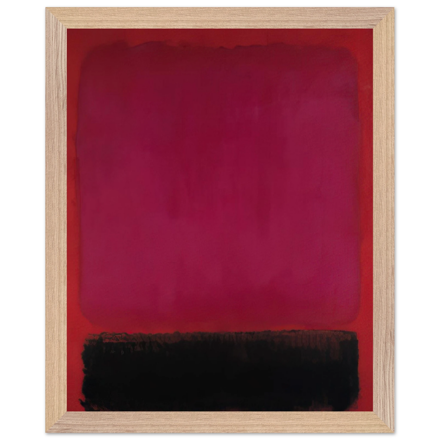 Helen Frankenthaler - Untitled - 1967 Wall art - 30x45 cm / 12x18 inches - Premium Wooden Framed Poster With Fine Art Paper - Black frame
