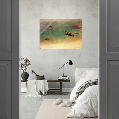 Boat in the Waters off Capri - John Singer Sargent Acrylic Print - 70x100 cm / 28x40″ inches