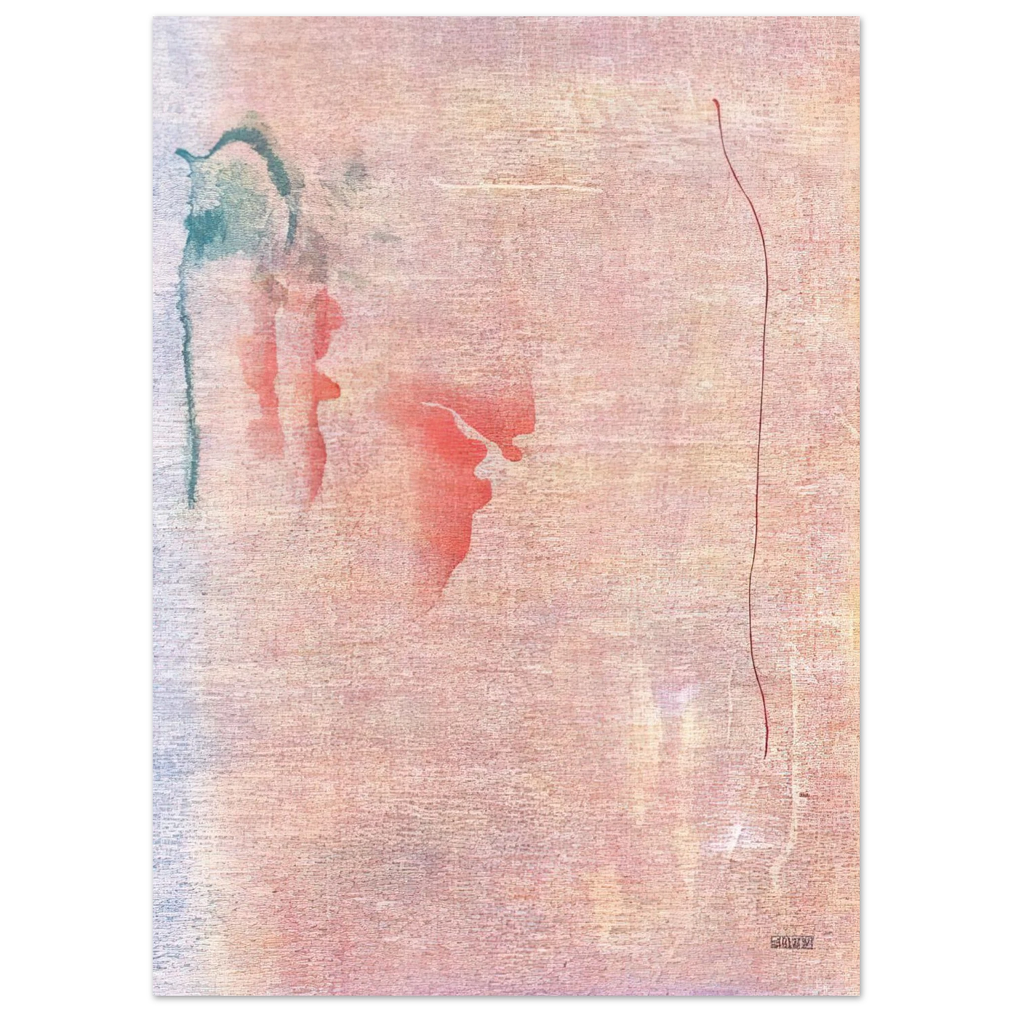 Helen Frankenthaler - Cedar Hill - 1983 Wall art - A1 (59.4 x 84.1  cm) - Premium Wooden Framed Poster With Fine Art Paper - Wood frame