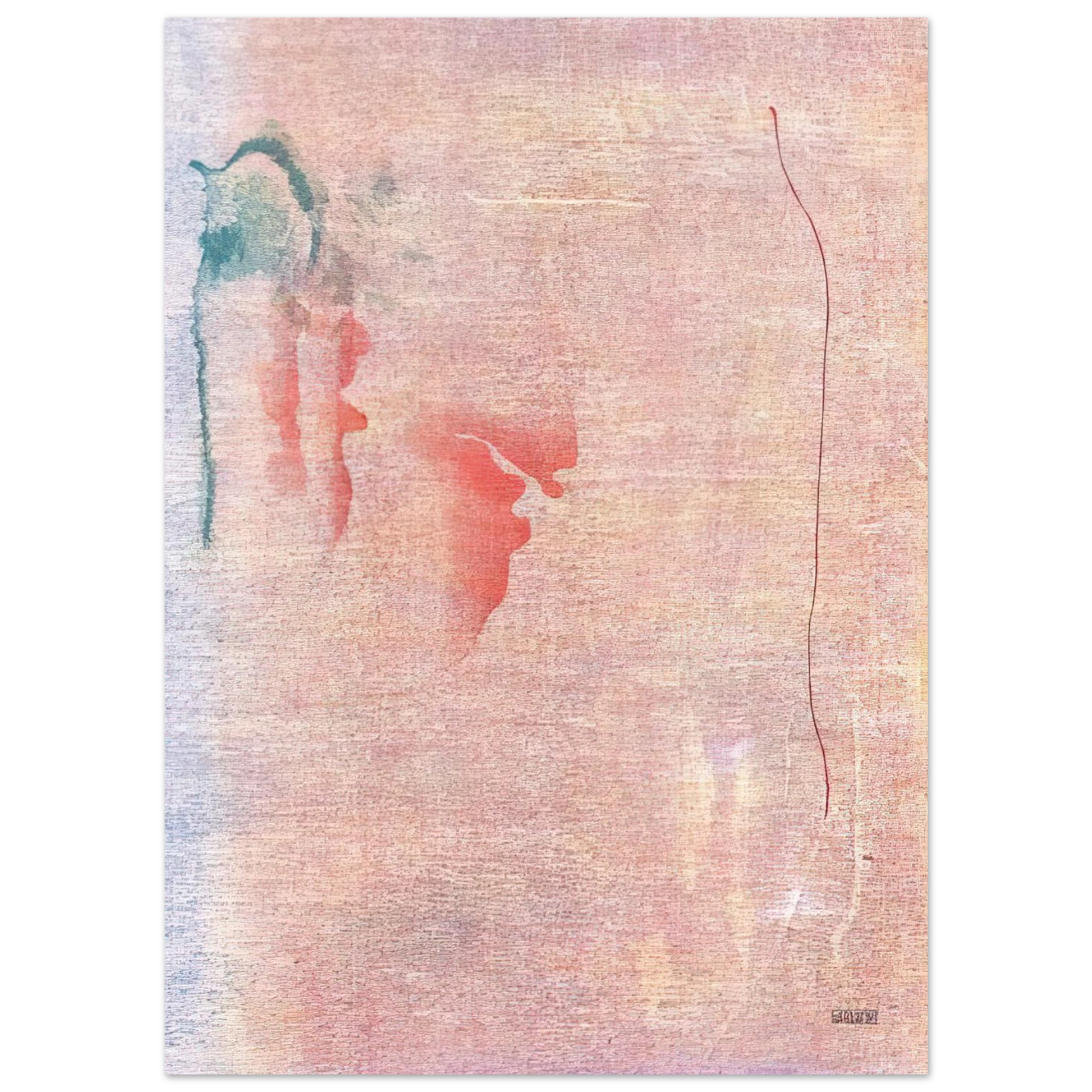 Helen Frankenthaler - Cedar Hill - 1983 Wall art - A1 (59.4 x 84.1  cm) - Premium Wooden Framed Poster With Fine Art Paper - Wood frame