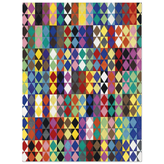 Dadamaino - 238 combinazioni cromatiche con 16 colori moltiplicati fra loro - 1969 Fine Art Poster - Default Title