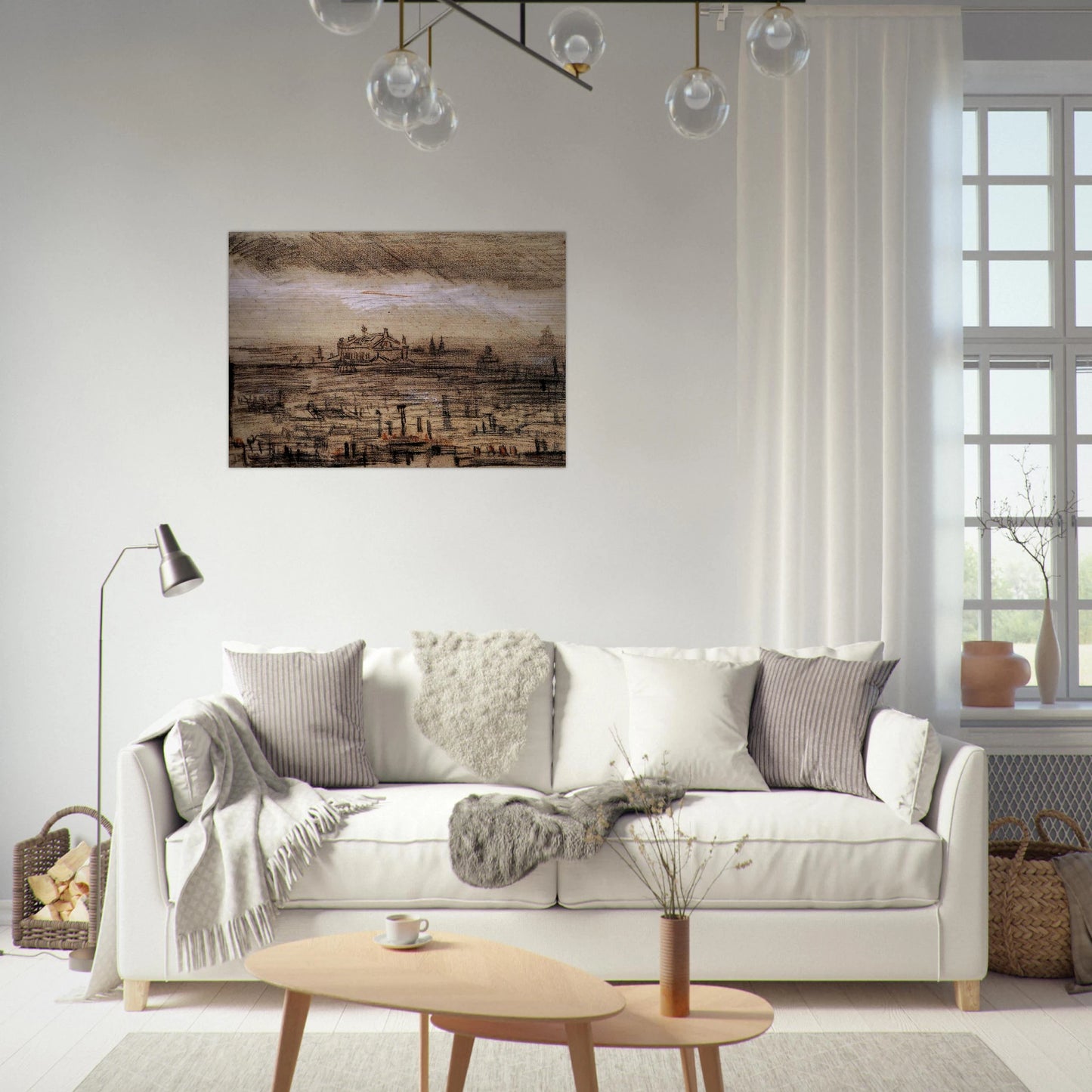 A View of Paris with the Op - Vincent van Gogh Brushed Aluminum Print - 70x100 cm / 28x40 inches | Vincent van Gogh Aluminum Print | Vincent van Gogh Prints