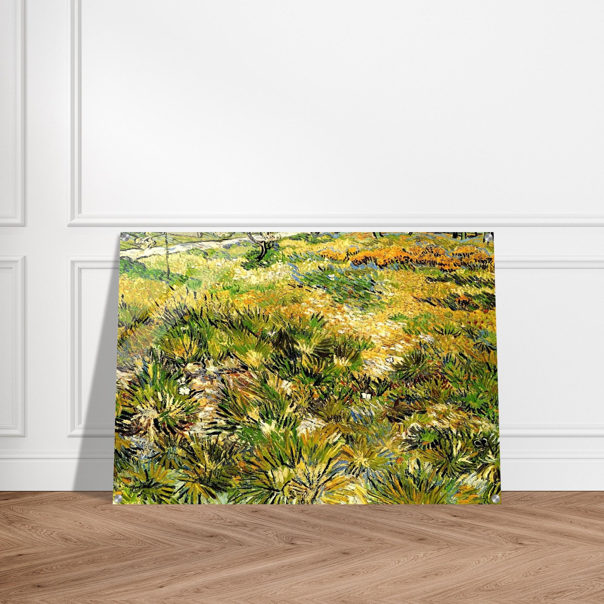 Meadow in the Garden of Saint-Paul Hospital - Vincent van Gogh Acrylic Print - 70x100 cm / 28x40″ inches
