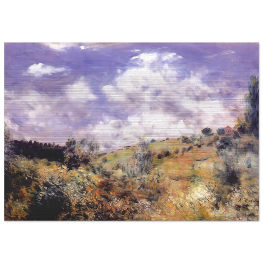 The Gust of Wind - Pierre-Auguste Renoir Brushed Aluminum Print - 70x100 cm / 28x40 inches | Pierre-Auguste Renoir Aluminum Print | Pierre-Auguste Renoir Prints