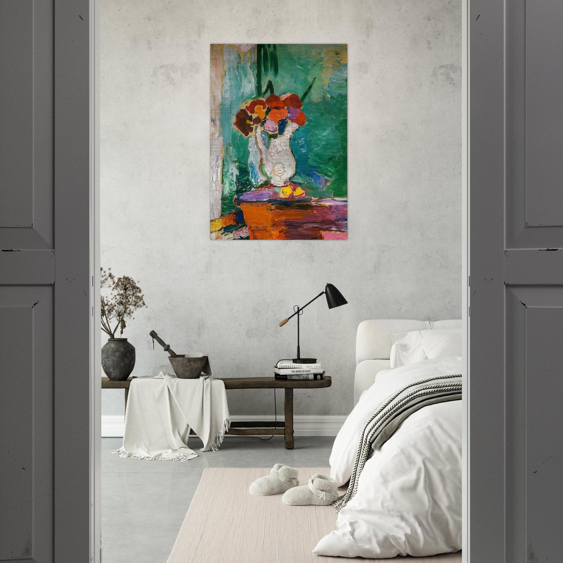 FLOWERS 1907 - Henri Matisse Brushed Aluminum Print - 70x100 cm / 28x40 inches | Henri Matisse Aluminum Print | Henri Matisse Prints