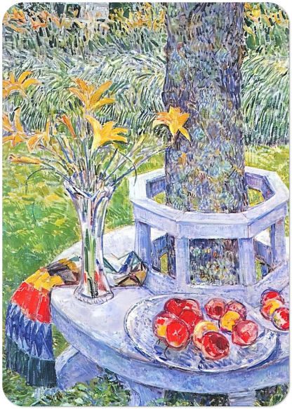 Mrs. Hassam's Garden at East Hampton By Childe Hassam Pack of 10 Post Cards | Childe Hassam Post Cards | A6 (10.5 x 14.8 cm) - 4.1 x 5.8 inches