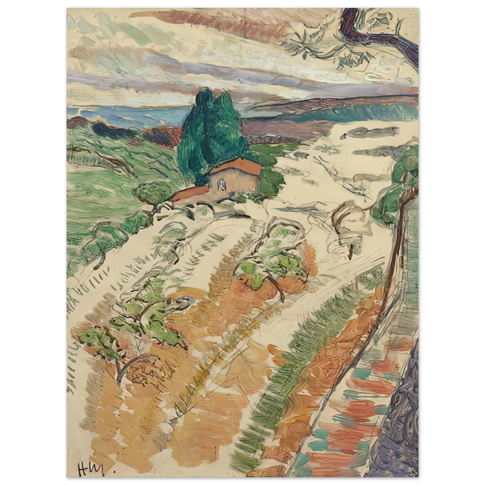 Henri Matisse - PAYSAGE ST TROPEZ 1904 Fine Art Poster - Default Title