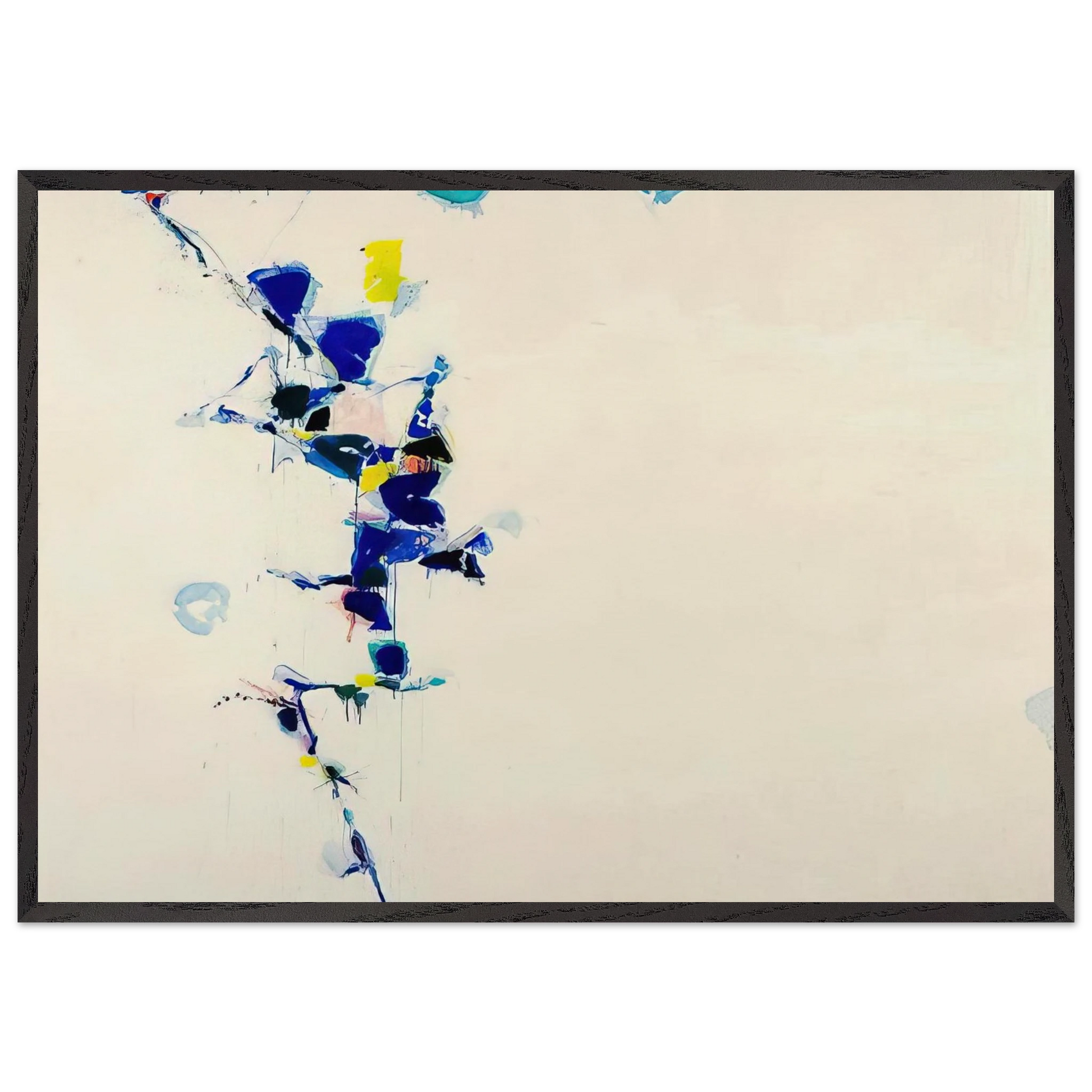 Toward Disappearance III - Sam Francis Framed Art Print – Black Wooden Frame - Default Title - -Framed Art Print