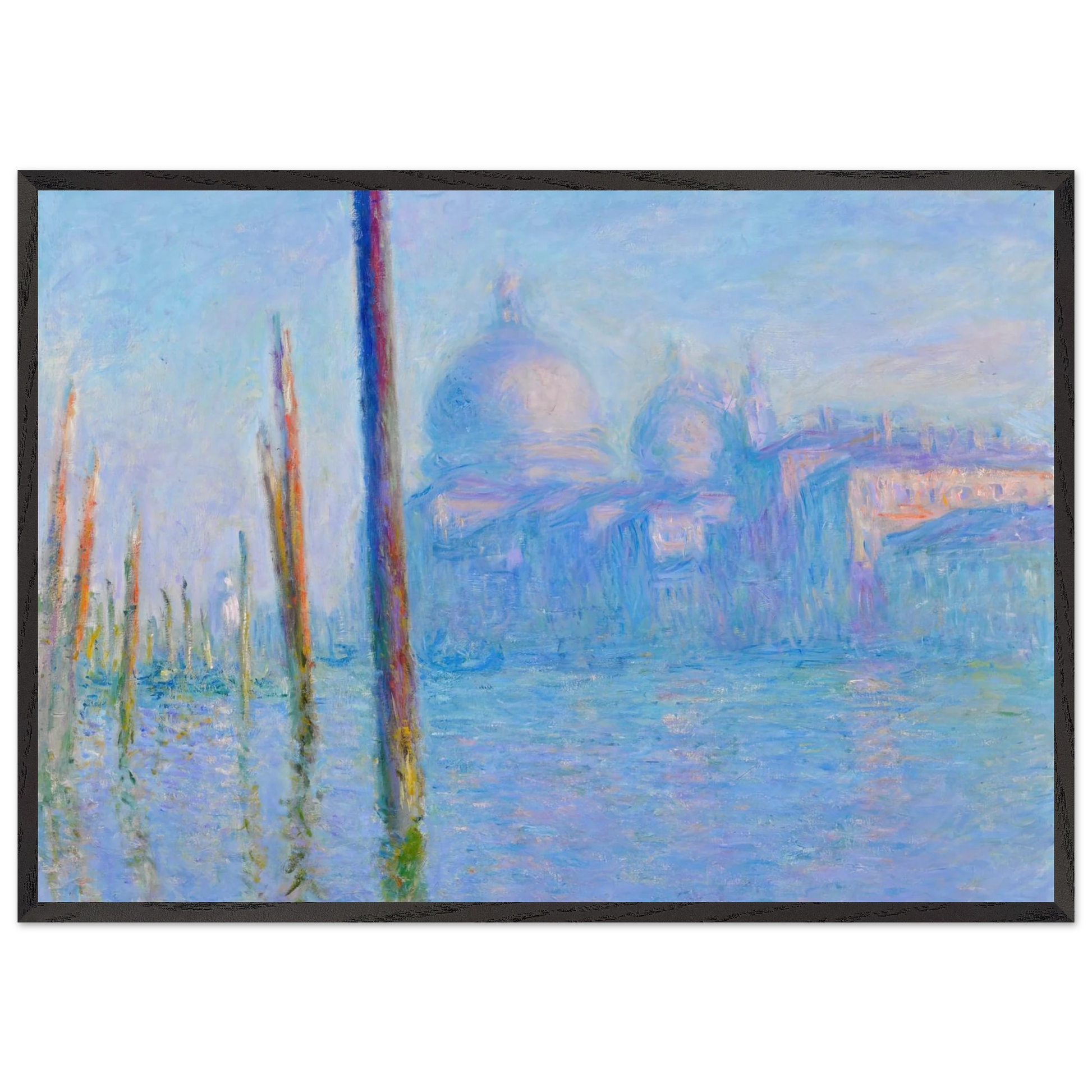 The Grand Canal Venice - claude monet Framed Art Print – Black Wooden Frame - Default Title - -Framed Art Print