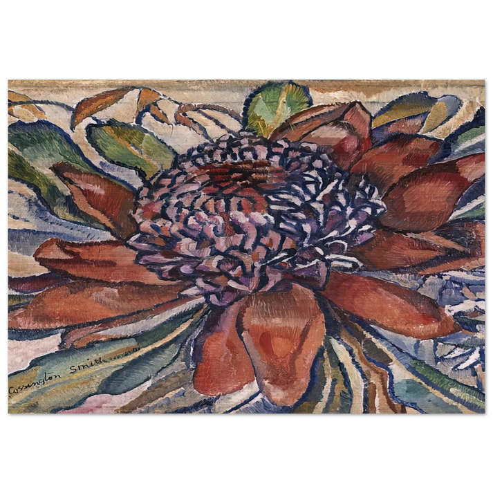 Waratah - 1928 - Grace Cossington Smith Brushed Aluminum Print - 70x100 cm / 28x40 inches | Grace Cossington Smith Aluminum Print | Grace Cossington Smith Prints