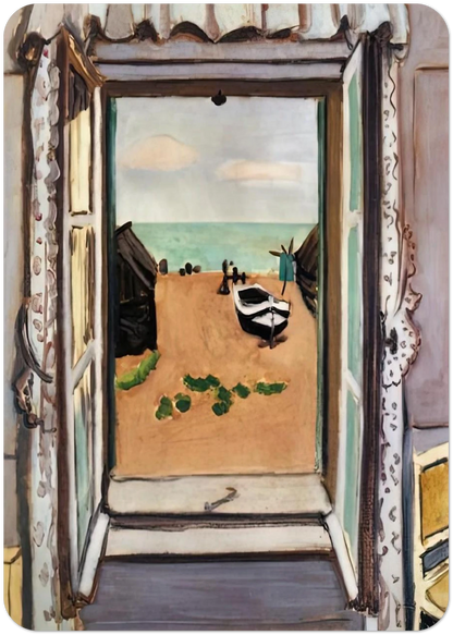 OPEN WINDOW ETRETAT 1920 By Henri Matisse Pack of 10 Post Cards | Henri Matisse Post Cards | A6 (10.5 x 14.8 cm) - 4.1 x 5.8 inches