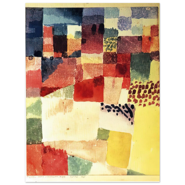 Paul Klee - HAMMAMET  75x100 cm / 30x40inches Fine Art Poster