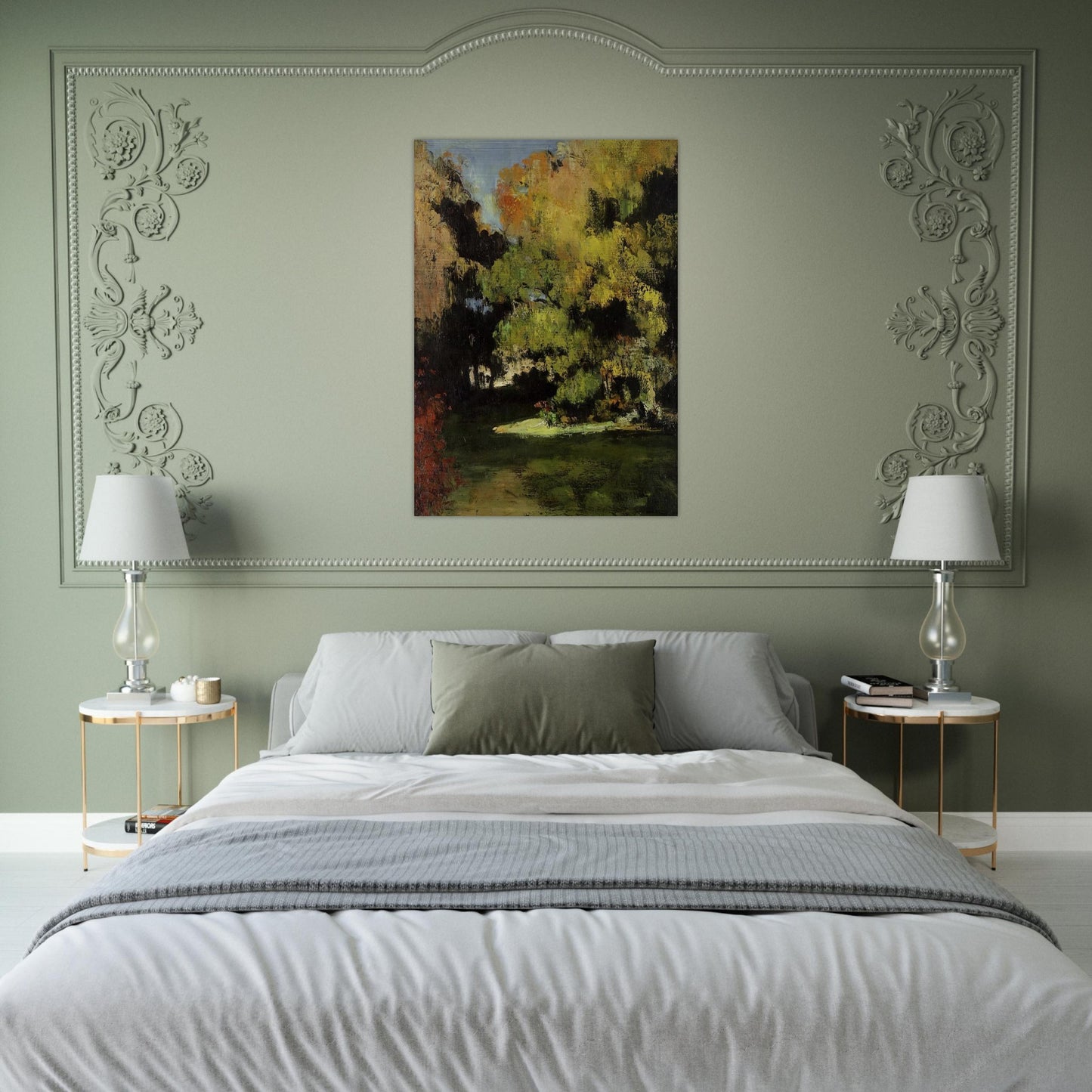 Clearing - Paul Cézanne Brushed Aluminum Print - 70x100 cm / 28x40 inches | Paul Cézanne Aluminum Print | Paul Cézanne Prints