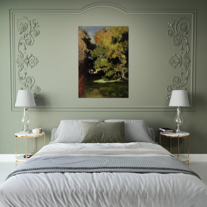 Clearing - Paul Cézanne Brushed Aluminum Print - 70x100 cm / 28x40 inches | Paul Cézanne Aluminum Print | Paul Cézanne Prints