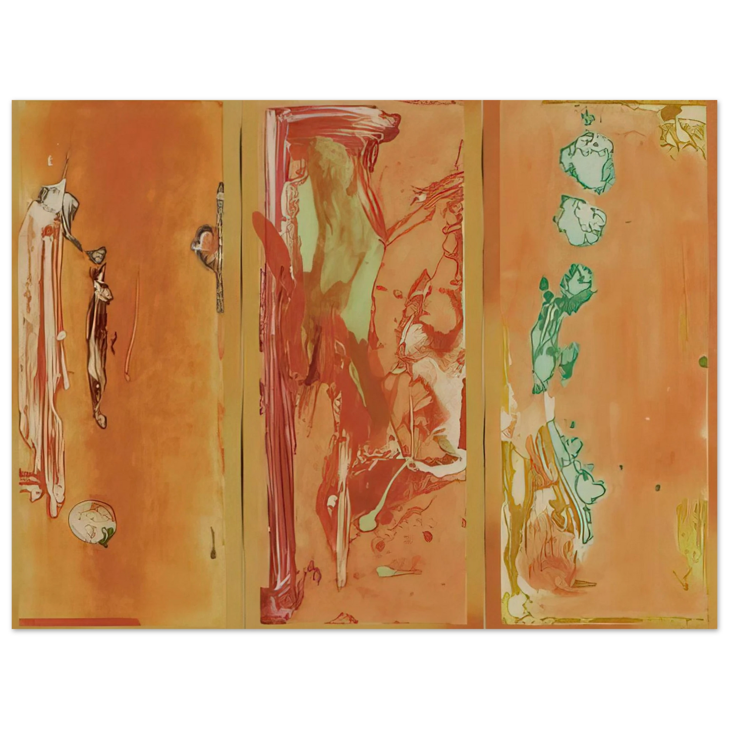 Helen Frankenthaler - Gateway - 1988 Wall art - 60x80 cm / 24x32 inches - Premium Wooden Framed Poster With Fine Art Paper - Black frame
