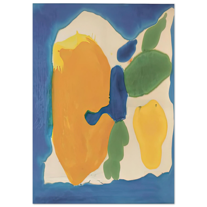Helen Frankenthaler - Provincetown Window, 1963-64- Wall Art - 30x40 cm / 12x16 inches - Premium Wooden Framed Poster With Fine Art Paper-canvas - White frame