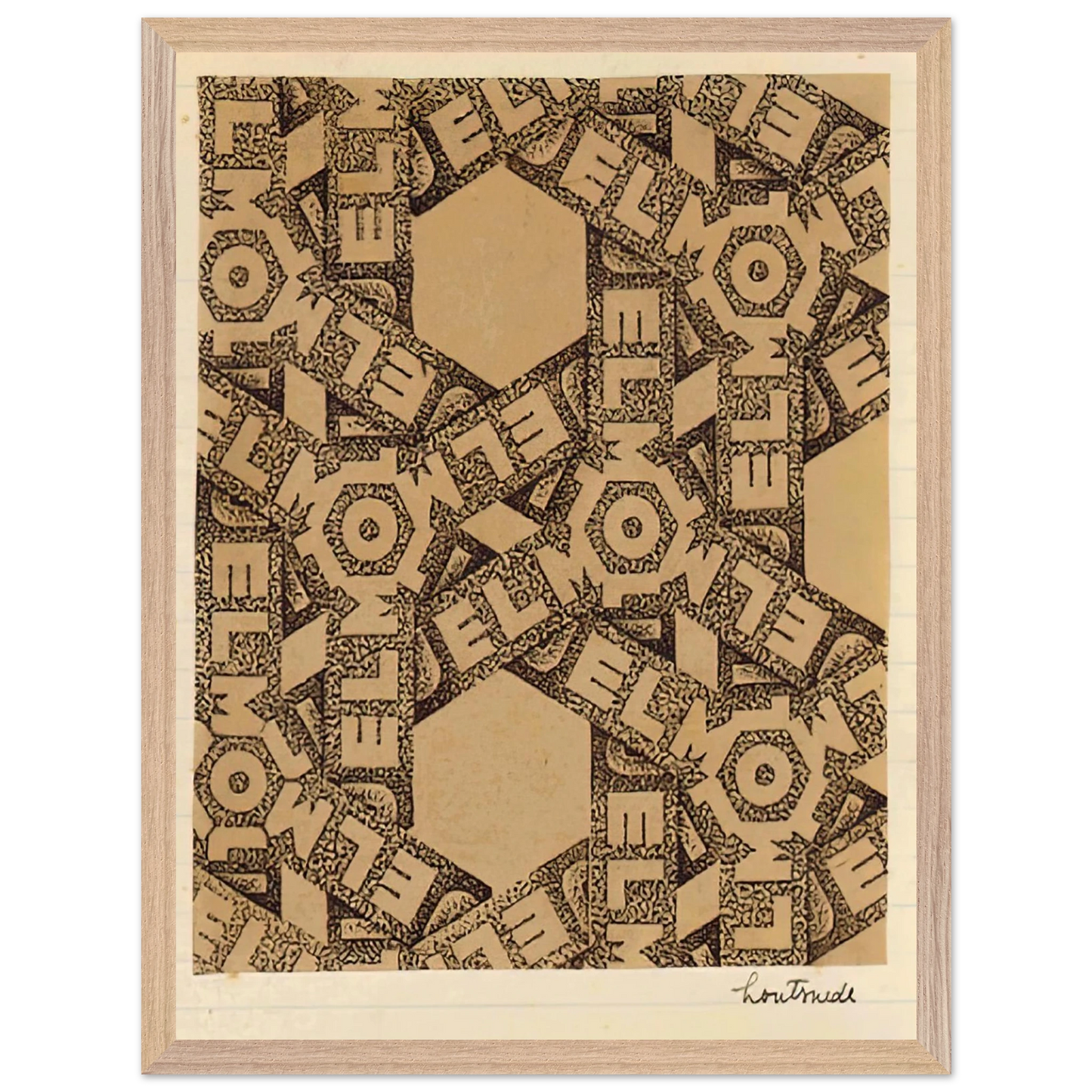 MC Escher - ESCHER (21) Wall Art - 21x29.7 cm / 8x12" - Premium Wooden Framed Poster With Fine Art Paper - White frame