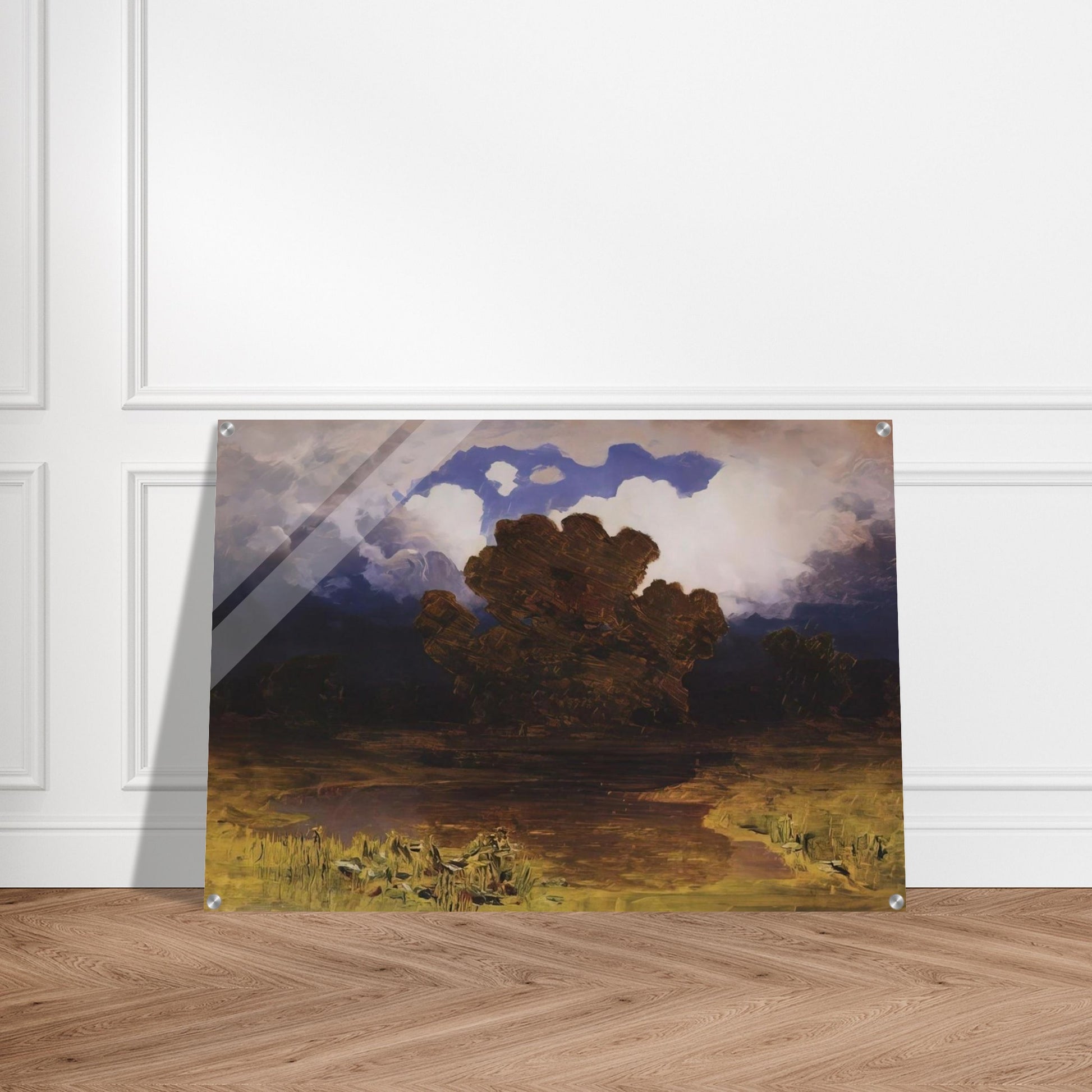 Forest Lake. Cloud - Arkhyp Kuindzhi Acrylic Print - 70x100 cm / 28x40″ inches | Arkhyp Kuindzhi Wall Art | Arkhyp Kuindzhi Prints