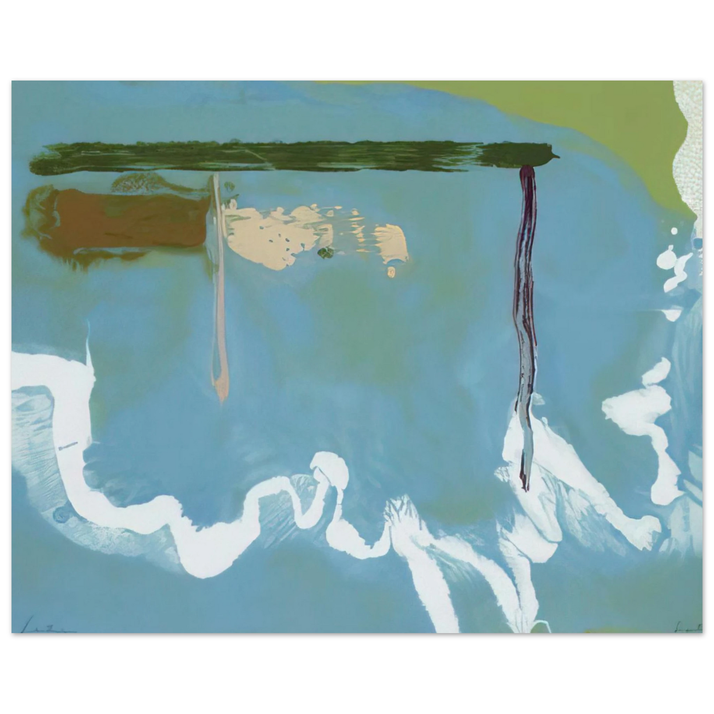 Helen Frankenthaler - Skywriting - 1997 Wall art - A3 (29.7 x 42  cm) - Fine Art Poster - -