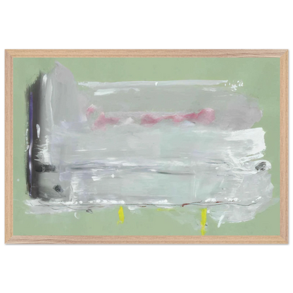 Helen Frankenthaler - Untitled - 1984 Wall art - 40x50 cm / 16x20 inches - Premium Wooden Framed Poster With Fine Art Paper-canvas - Wood frame