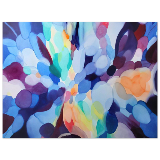 Alice Baber - Through Sleep to Orange Fine Art Poster - Default Title