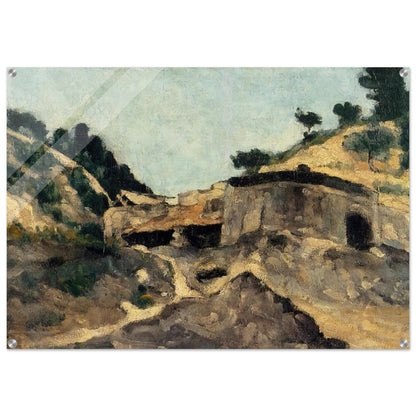 Landscape with Watermill - Paul Cézanne Acrylic Print - 70x100 cm / 28x40″ inches | Paul Cézanne Wall Art | Paul Cézanne Prints