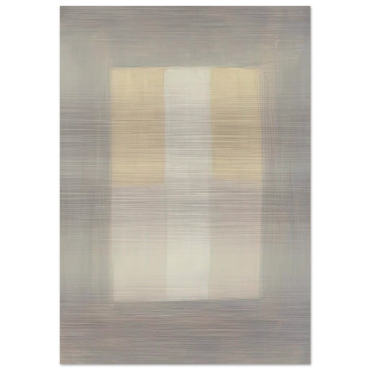 Desert Rain - Agnes Martin Brushed Aluminum Print - 70x100 cm / 28x40 inches | Agnes Martin Aluminum Print | Agnes Martin Prints